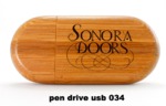 Pen drive USB 034 promozionale in legno